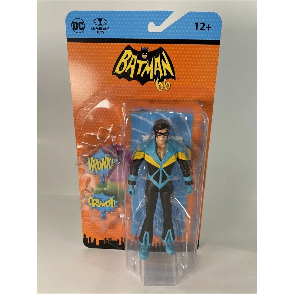 Nightwing Action Figure - Batman '66, DC Retro, McFarlane Toys, New/Box Wear